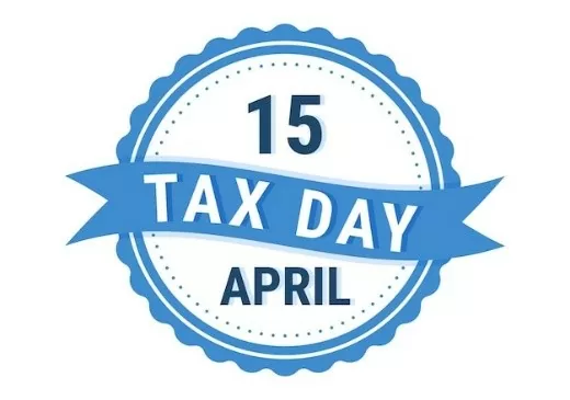 April 15 Tax Day Badge
